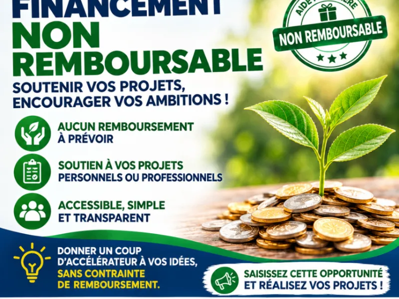 FMI Financement non remboursable/Particuliers et Entreprises